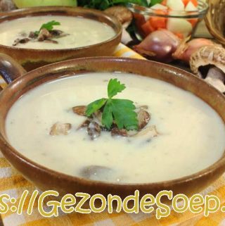 Champignonsoep zonder room